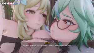 [3D UNCENSORED] Futanari Lumine and Sucrose – Pinksama