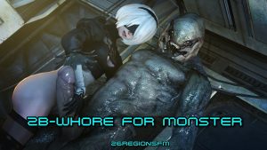 [3D] 2B Whore For Monster